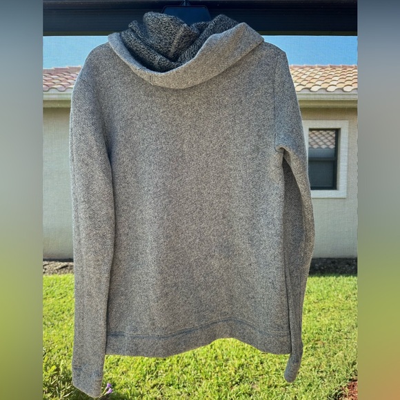 J. Crew Women's Sweater Gray S Wool Blend Knit Funnel Neck Pullover - Picture 6 of 6